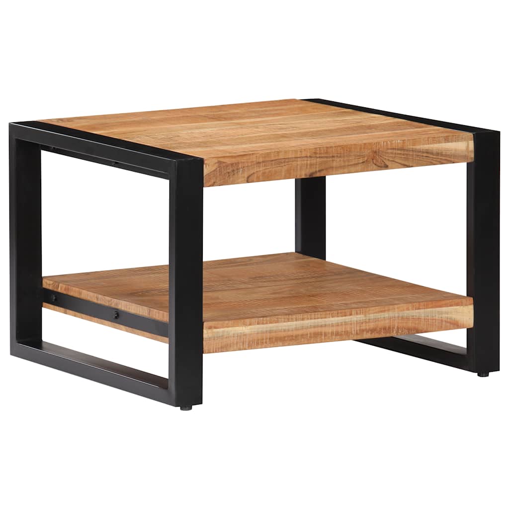 Tavolino da Salotto 60x60x40 cm in Legno Massello di Acacia
