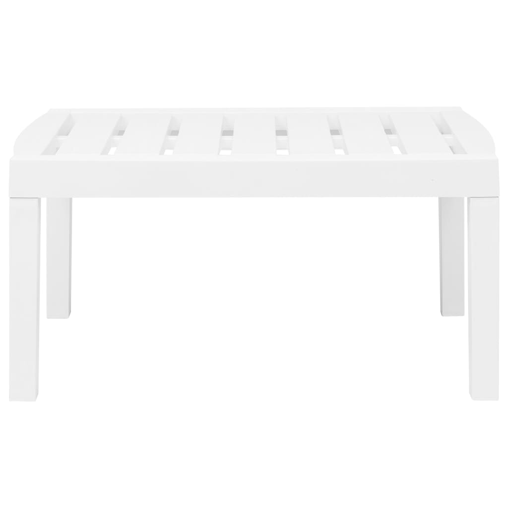 Set Salotto da Giardino 3 pz in Plastica Bianco | homemem39