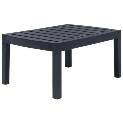 Set Salotto da Giardino 3 pz in Plastica Antracite | homemem39