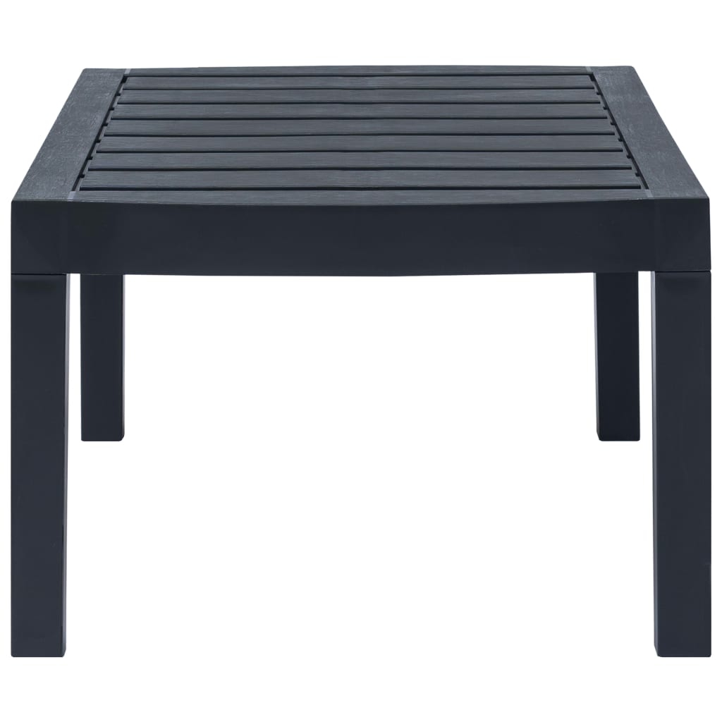 Set Salotto da Giardino 3 pz in Plastica Antracite | homemem39