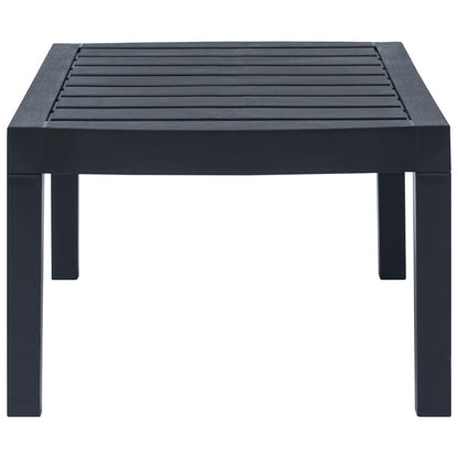 Set Salotto da Giardino 3 pz in Plastica Antracite | homemem39