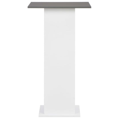 Tavolo da Bar Bianco e Grigio Antracite 60x60x110 cm | homemem39