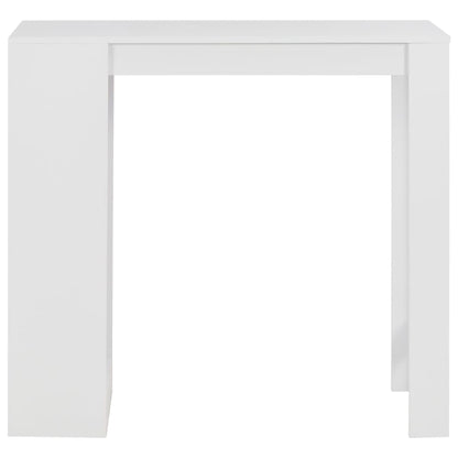 Tavolo da Bar con Ripiano Bianco 110x50x103 cm - homemem39