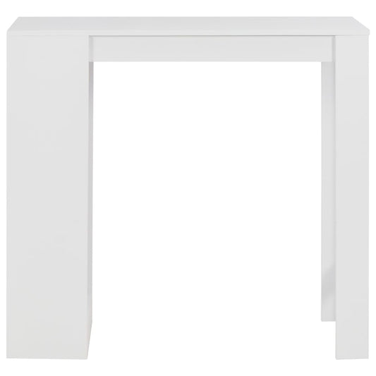 Tavolo da Bar con Ripiano Bianco 110x50x103 cm - homemem39
