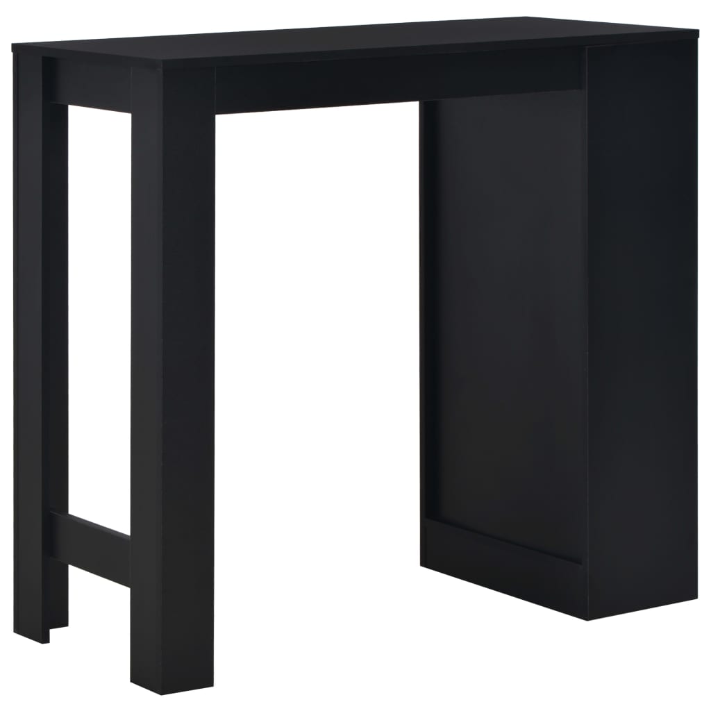 Tavolo da Bar con Ripiano Nero 110x50x103 cm | homemem39