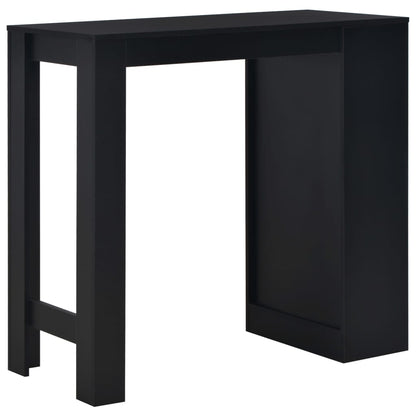 Tavolo da Bar con Ripiano Nero 110x50x103 cm | homemem39