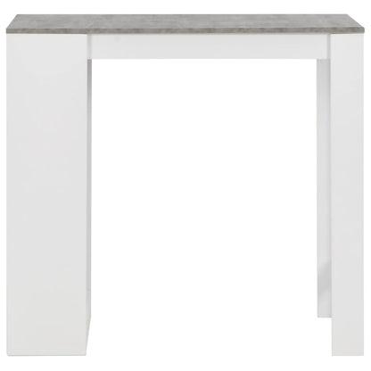 Tavolo da Bar con Ripiano Bianco 110x50x103 cm | homemem39