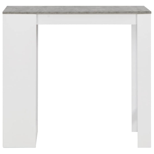 Tavolo da Bar con Ripiano Bianco 110x50x103 cm | homemem39