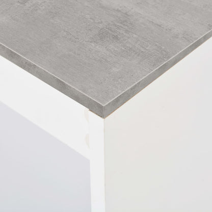 Tavolo da Bar con Ripiano Bianco 110x50x103 cm | homemem39