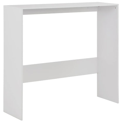 Tavolo da Bar a 2 Livelli Bianco 130x40x120 - homemem39