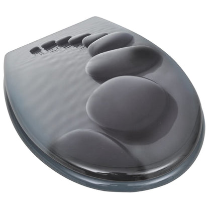 Tavolette WC con Coperchi 2 pz in MDF Design Pietre - homemem39
