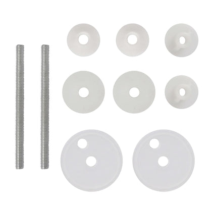 Tavolette WC con Coperchi 2 pz in MDF Design Porcellana