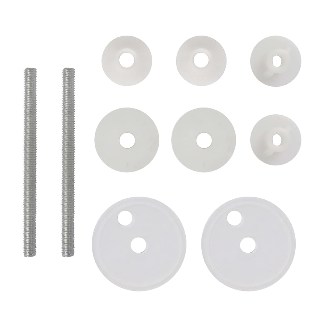 Tavolette WC con Coperchi 2 pz in MDF Design Sassolini