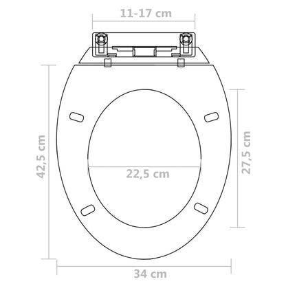 Copriwater a Chiusura Rallentata 2pz Plastica Bianco - homemem39