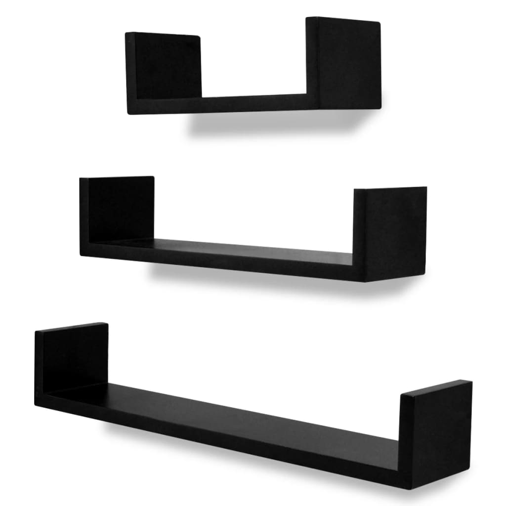 Mensole da Parete 6 pz Nero | homemem39
