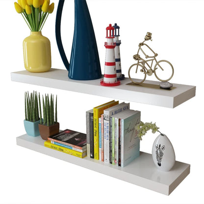 Mensole a Parete 4 pz Bianche 80 cm | homemem39