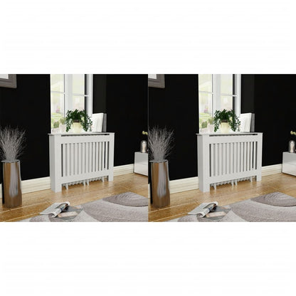 Copritermosifoni 2 pz in MDF 112 cm Bianco - homemem39