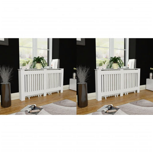 Copritermosifoni 2 pz in MDF 152 cm Bianchi - homemem39