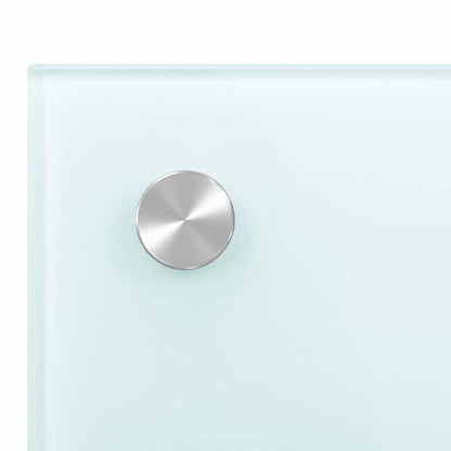 Paraschizzi per Cucina Bianco 70x40 cm in Vetro Temperato