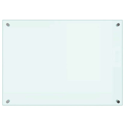 Paraschizzi per Cucina Bianco 70x50 cm in Vetro Temperato