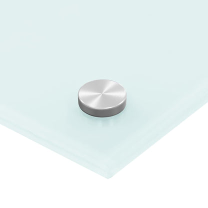 Paraschizzi per Cucina Bianco 80x40 cm in Vetro Temperato