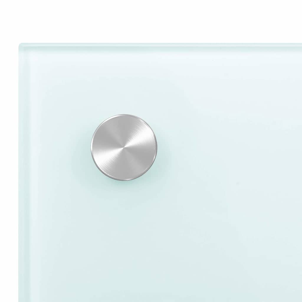 Paraschizzi per Cucina Bianco 80x50 cm in Vetro Temperato