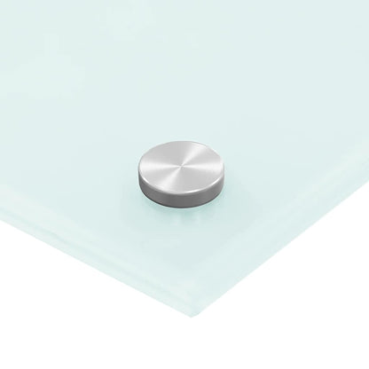 Paraschizzi per Cucina Bianco 80x60 cm in Vetro Temperato