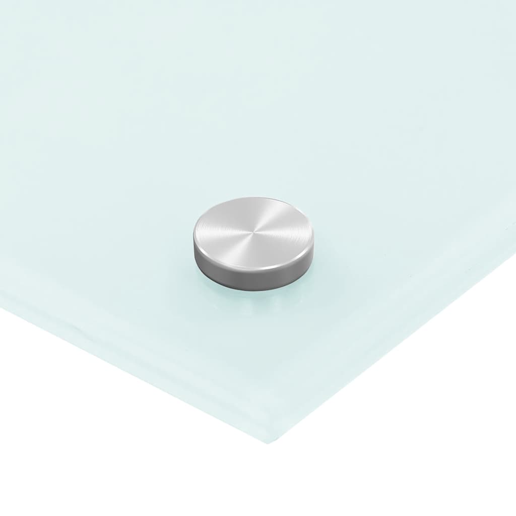 Paraschizzi per Cucina Bianco 90x50 cm in Vetro Temperato