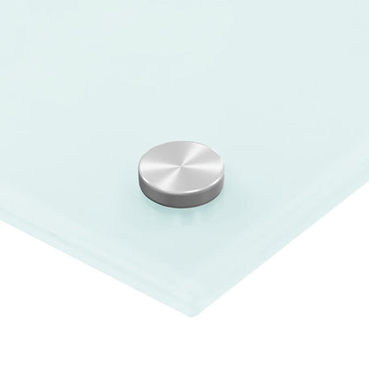 Paraschizzi per Cucina Bianco 90x50 cm in Vetro Temperato