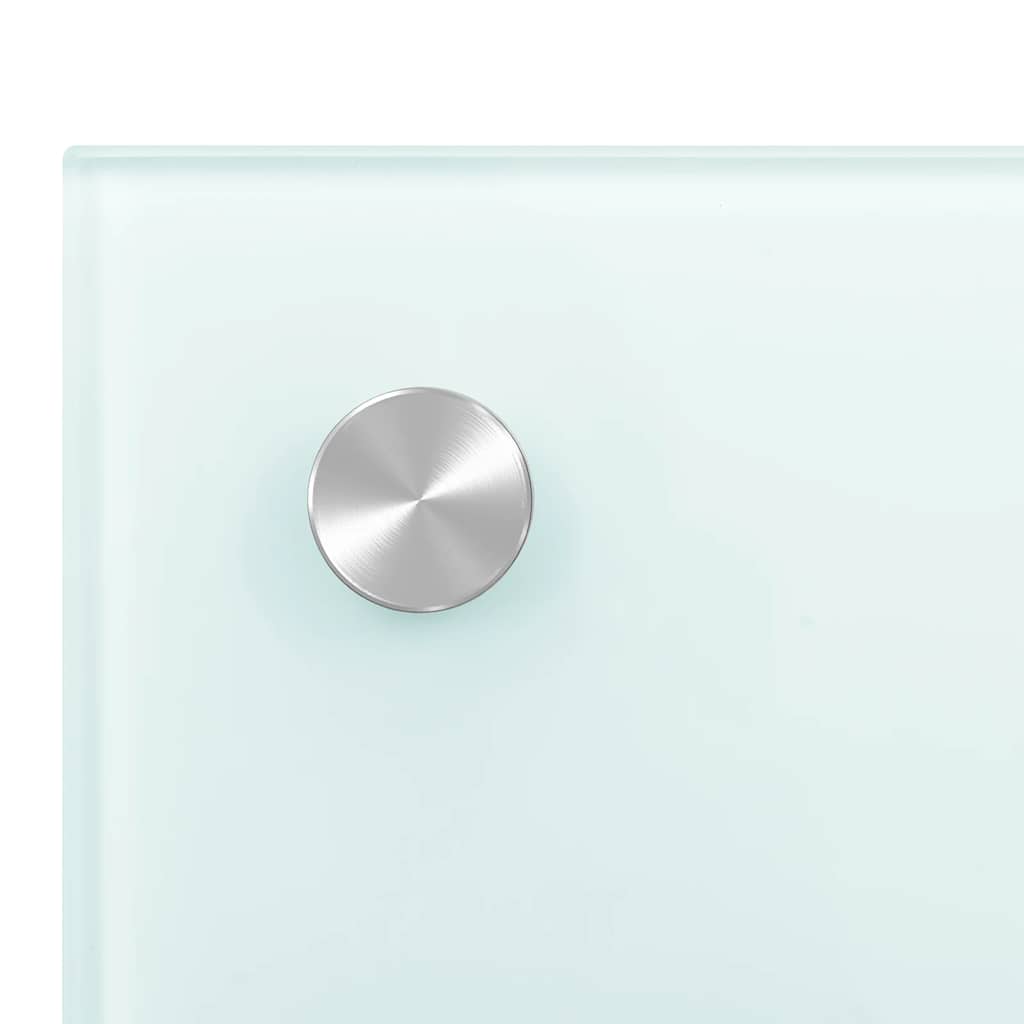 Paraschizzi per Cucina Bianco 90x50 cm in Vetro Temperato