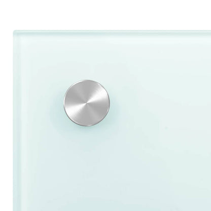 Paraschizzi per Cucina Bianco 90x60 cm in Vetro Temperato