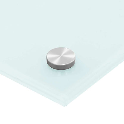 Paraschizzi per Cucina Bianco 100x60 cm in Vetro Temperato