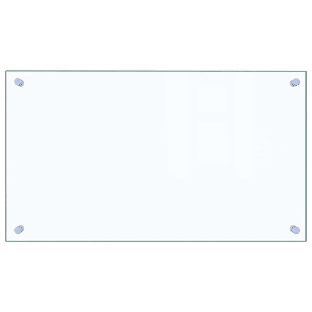 Paraschizzi per Cucina Trasparente 70x40 cm in Vetro Temperato