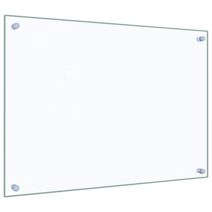 Paraschizzi per Cucina Trasparente 70x50 cm in Vetro Temperato