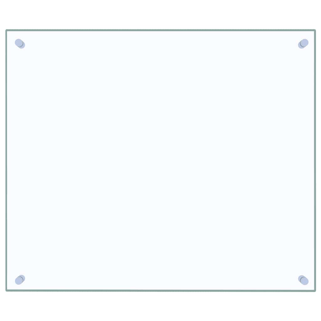 Paraschizzi per Cucina Trasparente 70x60 cm in Vetro Temperato