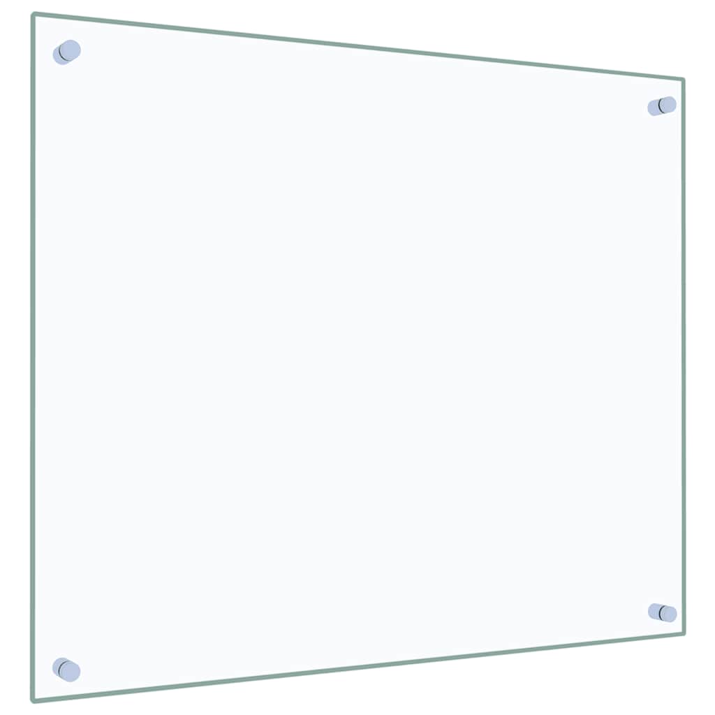 Paraschizzi per Cucina Trasparente 70x60 cm in Vetro Temperato