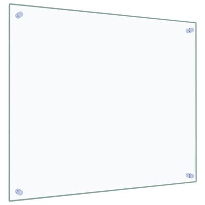 Paraschizzi per Cucina Trasparente 70x60 cm in Vetro Temperato