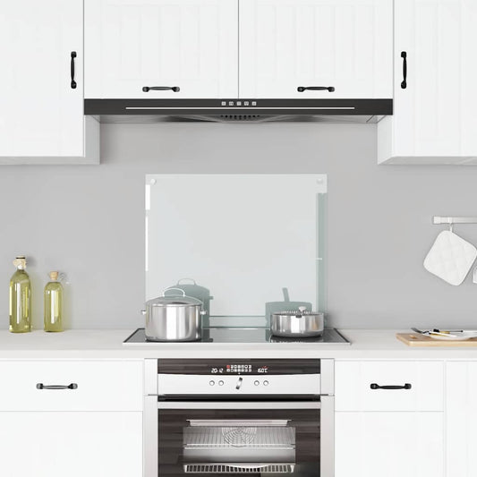 Paraschizzi per Cucina Trasparente 70x60 cm in Vetro Temperato