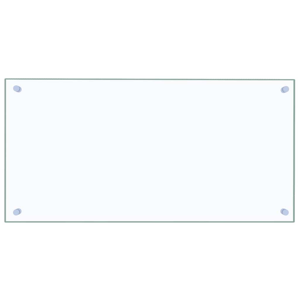 Paraschizzi per Cucina Trasparente 80x40 cm in Vetro Temperato