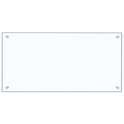 Paraschizzi per Cucina Trasparente 80x40 cm in Vetro Temperato