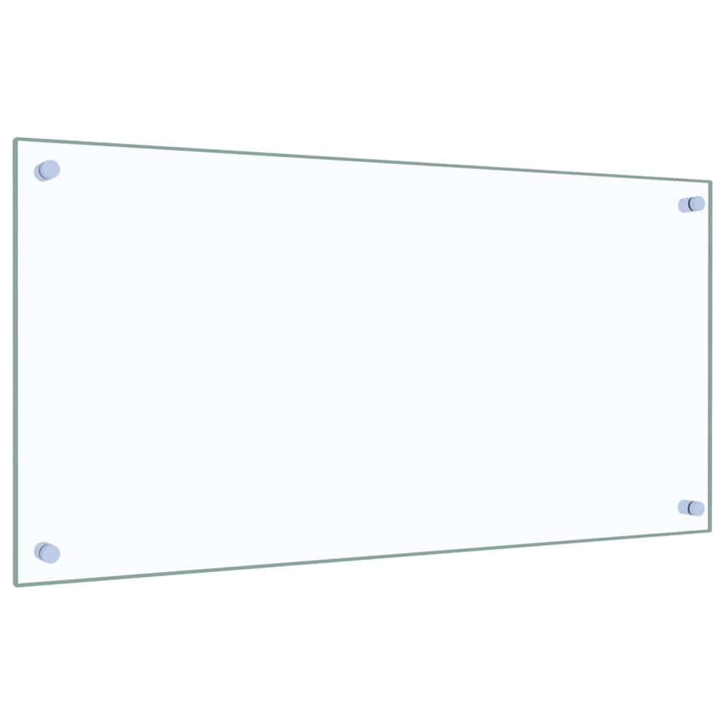 Paraschizzi per Cucina Trasparente 80x40 cm in Vetro Temperato