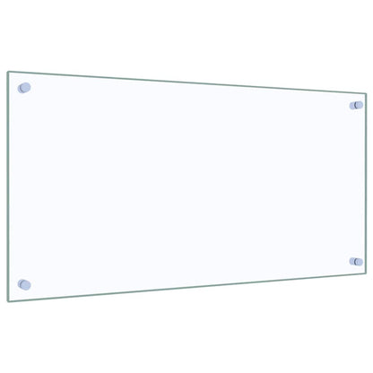 Paraschizzi per Cucina Trasparente 80x40 cm in Vetro Temperato