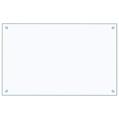 Paraschizzi per Cucina Trasparente 80x50 cm in Vetro Temperato