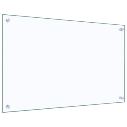 Paraschizzi per Cucina Trasparente 80x50 cm in Vetro Temperato