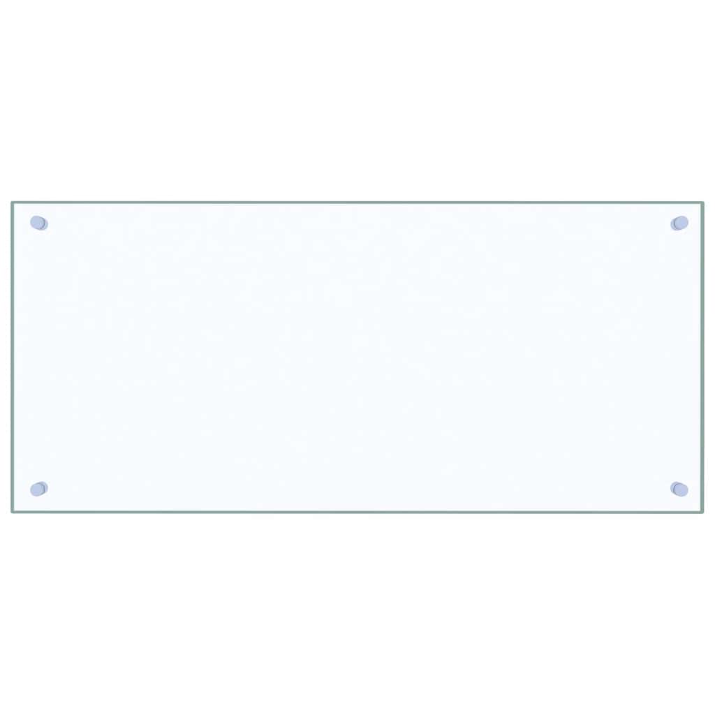 Paraschizzi per Cucina Trasparente 90x40 cm in Vetro Temperato