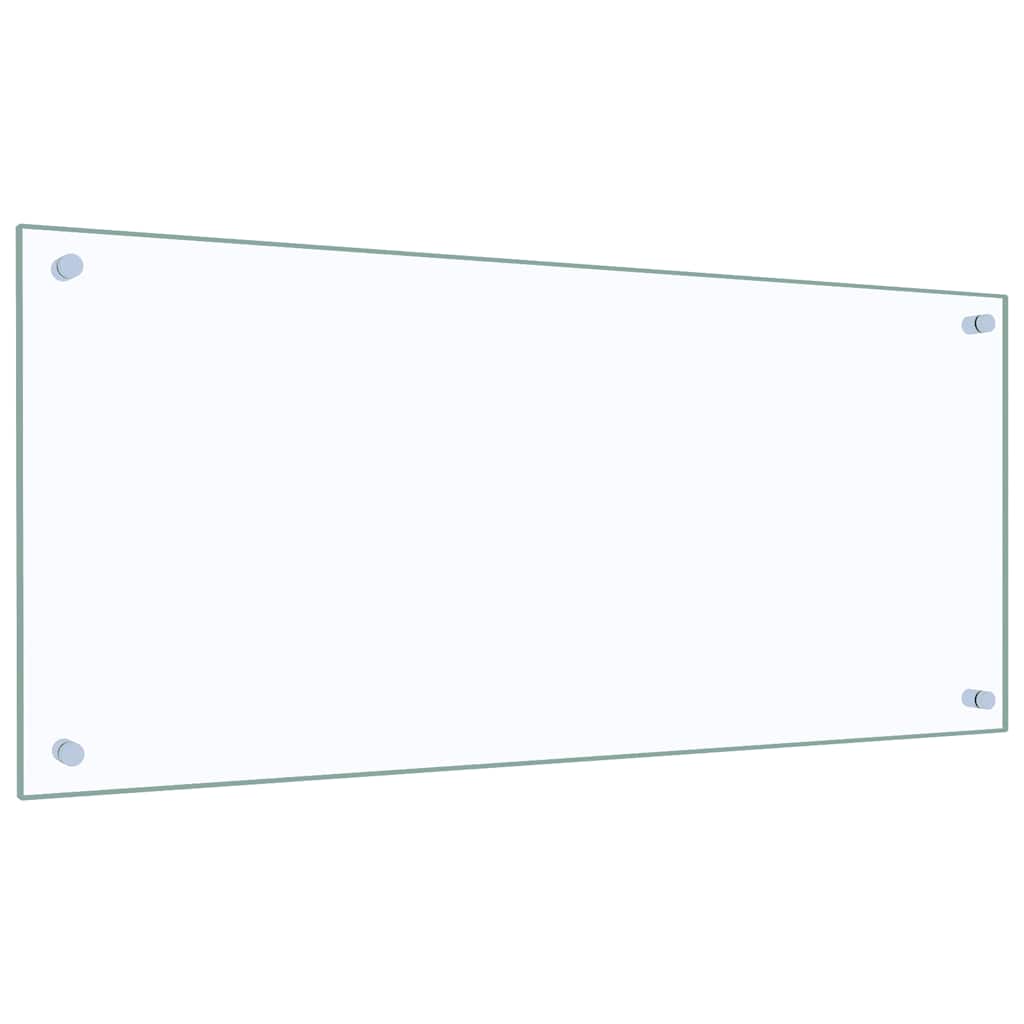 Paraschizzi per Cucina Trasparente 90x40 cm in Vetro Temperato