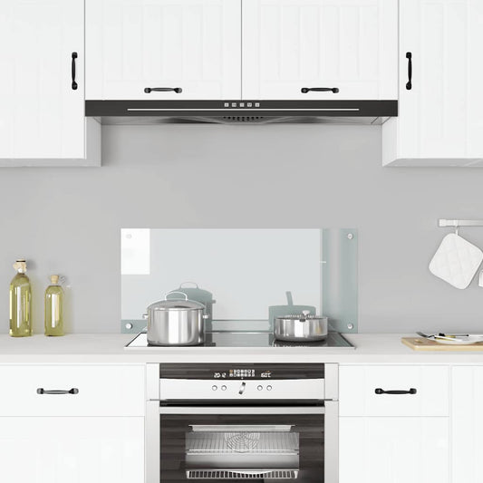 Paraschizzi per Cucina Trasparente 90x40 cm in Vetro Temperato