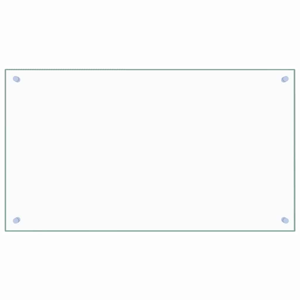 Paraschizzi per Cucina Trasparente 90x50 cm in Vetro Temperato