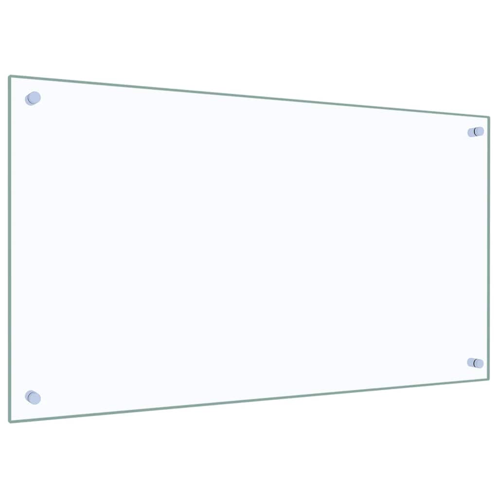 Paraschizzi per Cucina Trasparente 90x50 cm in Vetro Temperato