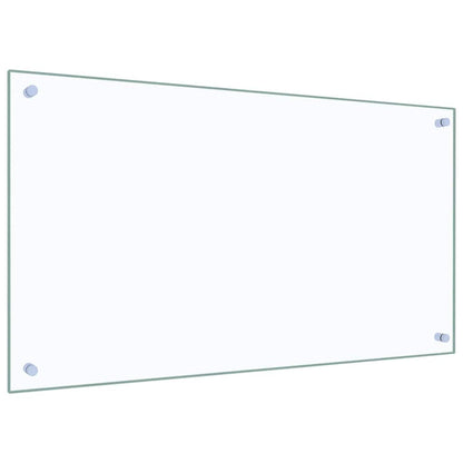 Paraschizzi per Cucina Trasparente 90x50 cm in Vetro Temperato